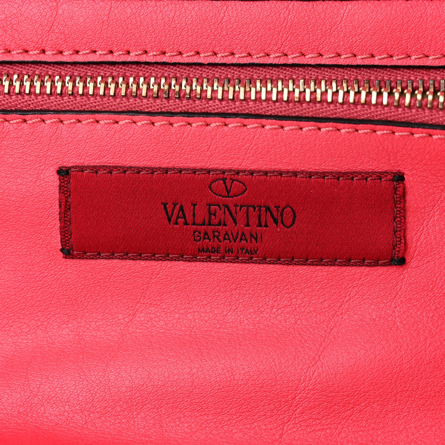 Vitello Small Rockstud Tote Deep Rose