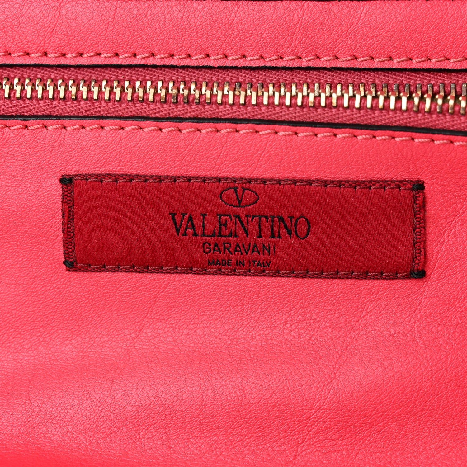 Valentino Garavani Vitello Small Rockstud Tote Deep Rose 6 of 10