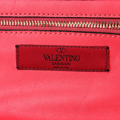 Valentino Garavani Vitello Small Rockstud Tote Deep Rose 6 of 10