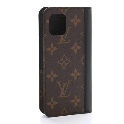 Louis Vuitton Monogram iPhone 13 Folio Case Black 3 of 10