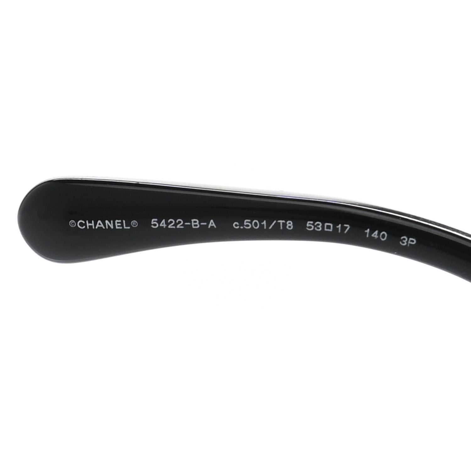Chanel Acetate Strass Square Sunglasses 5422 Black 5 of 8