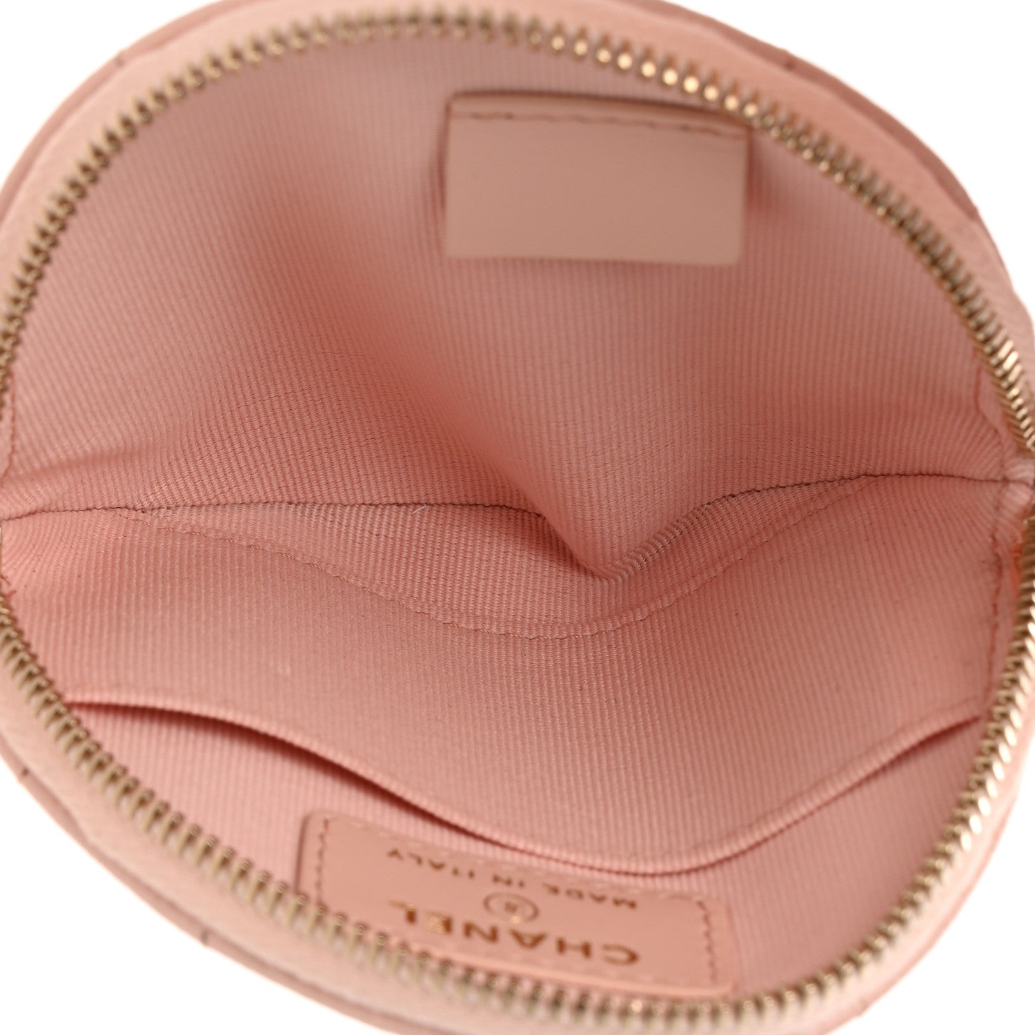 Chanel Caviar Quilted Zip Around Coin Purse Light Pink 5 of 8
