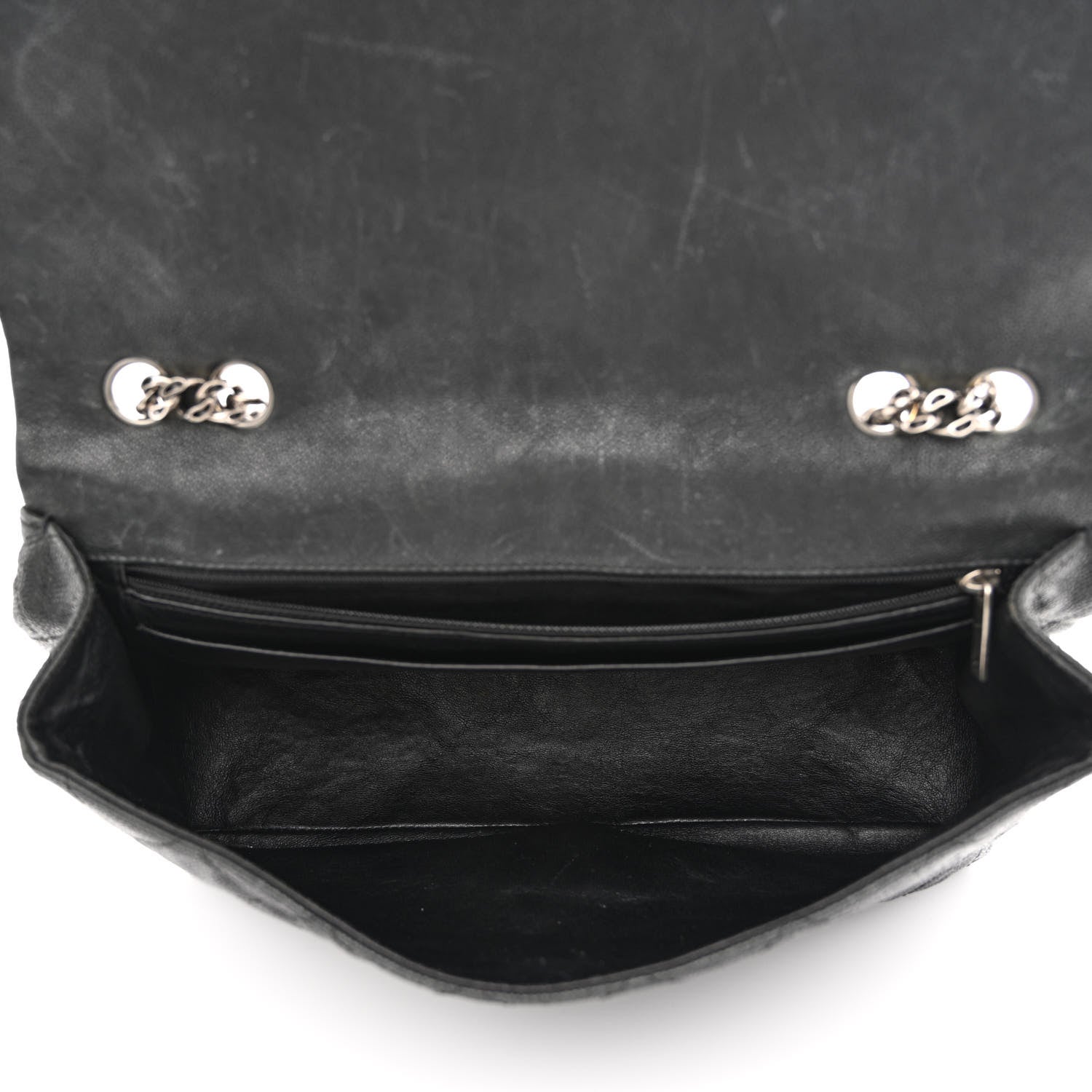 Chanel Washed Caviar Quilted 2.55 Reissue 227 Bijoux Chain Flap Black 5 of 11