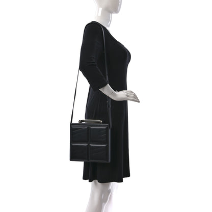 Bottega Veneta Calfskin Padded Mini Trunk Black 2 of 14