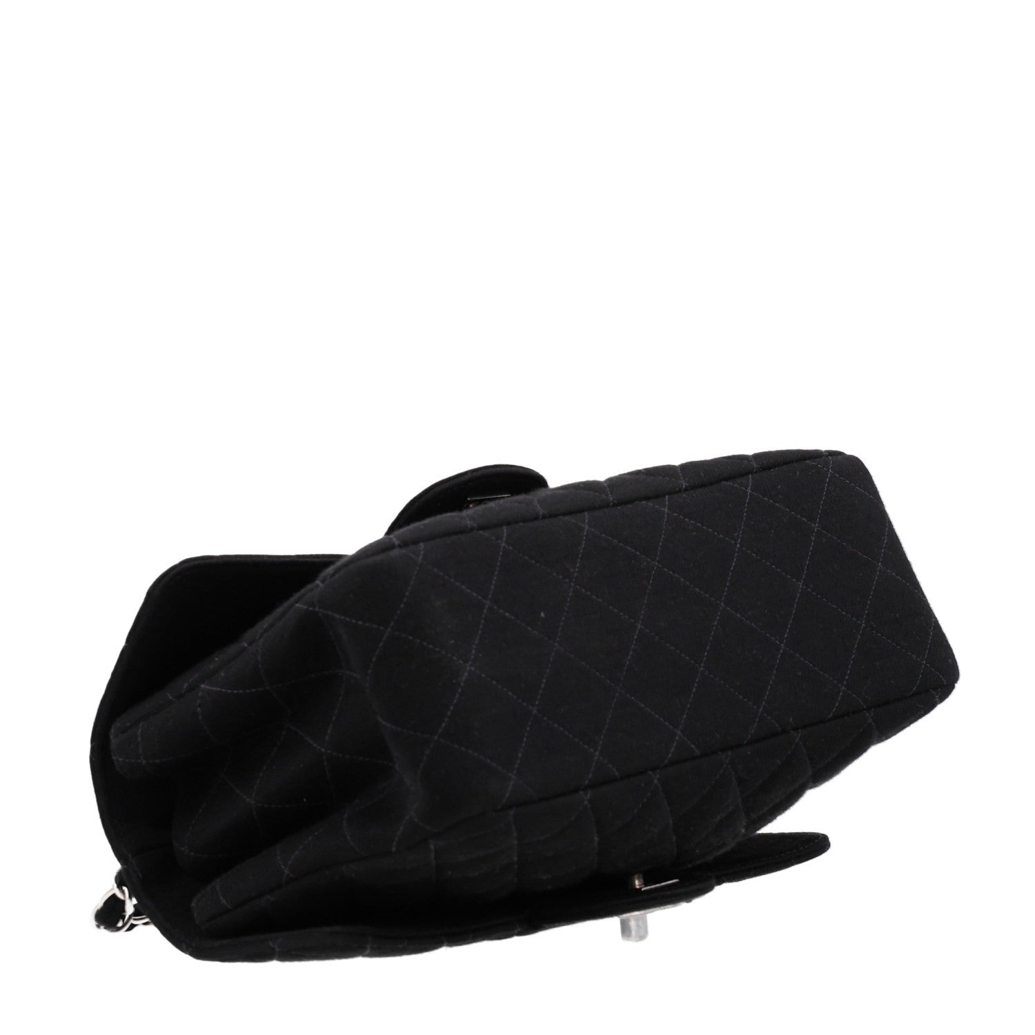 Chanel Jersey Double Sided Jumbo Flap Black 4 of 11