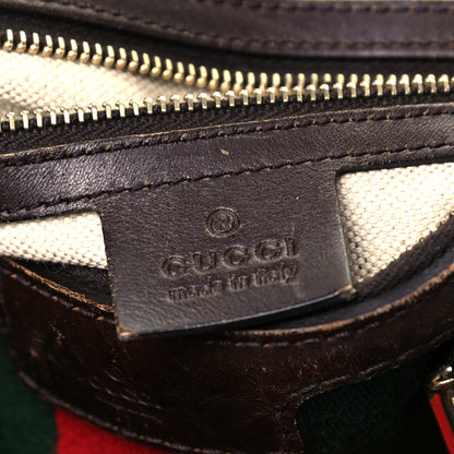 Gucci Monogram Vintage Web Medium Boston Dark Brown 8 of 10