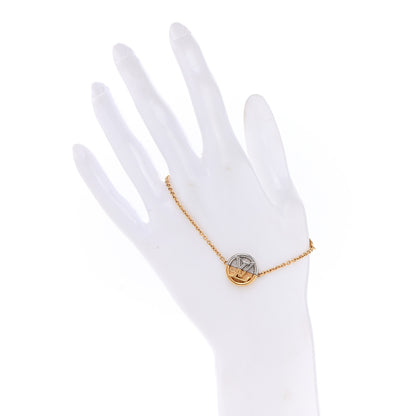 Louis Vuitton Metal L To V Bracelet Gold Silver 2 of 5