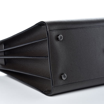 Saint Laurent Grained Calfskin Small Sac De Jour Coal 9 of 11