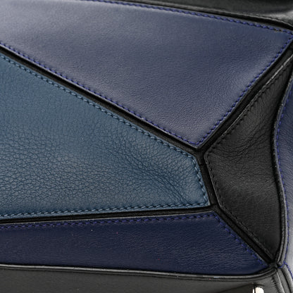 Loewe Calfskin Colorblock Small Puzzle Bag Blue 10 of 12