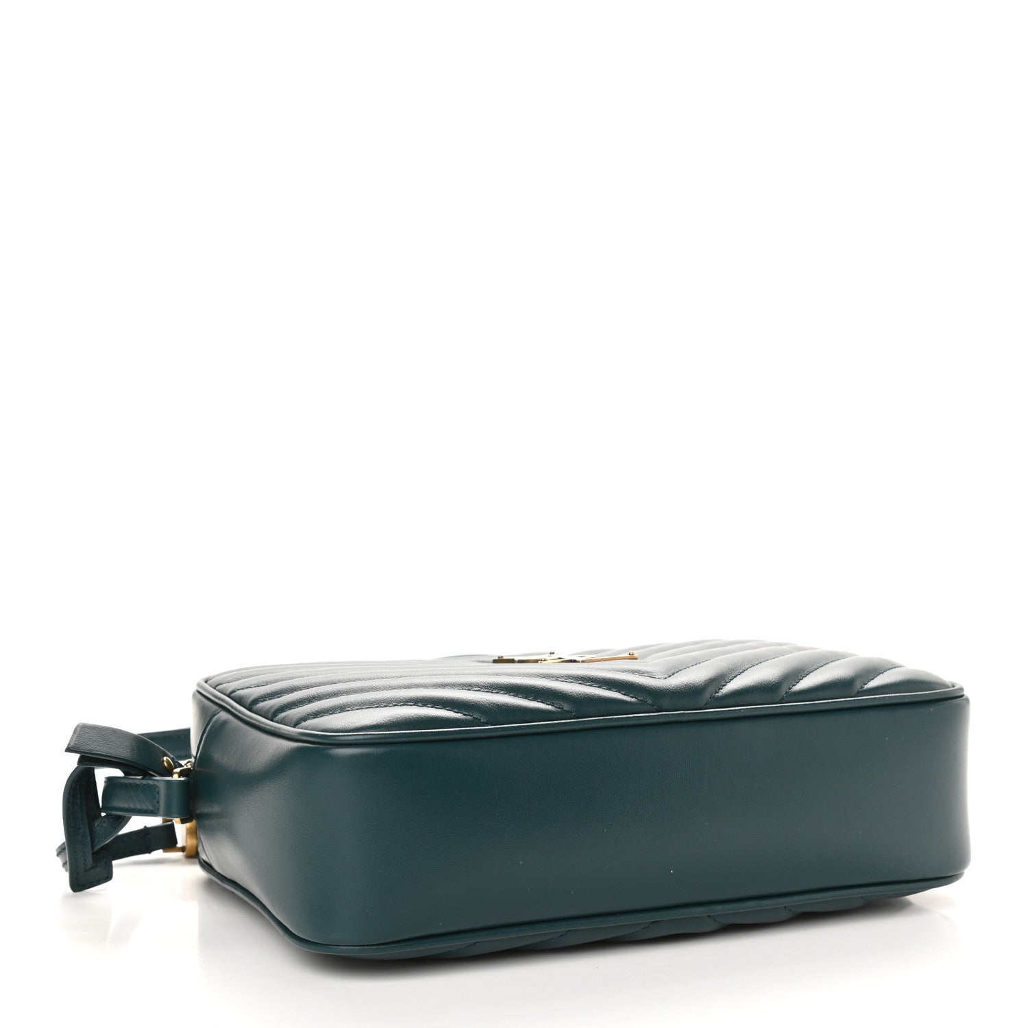 Saint Laurent Calfskin Matelasse Monogram Lou Camera Bag Sea Turquoise 4 of 9