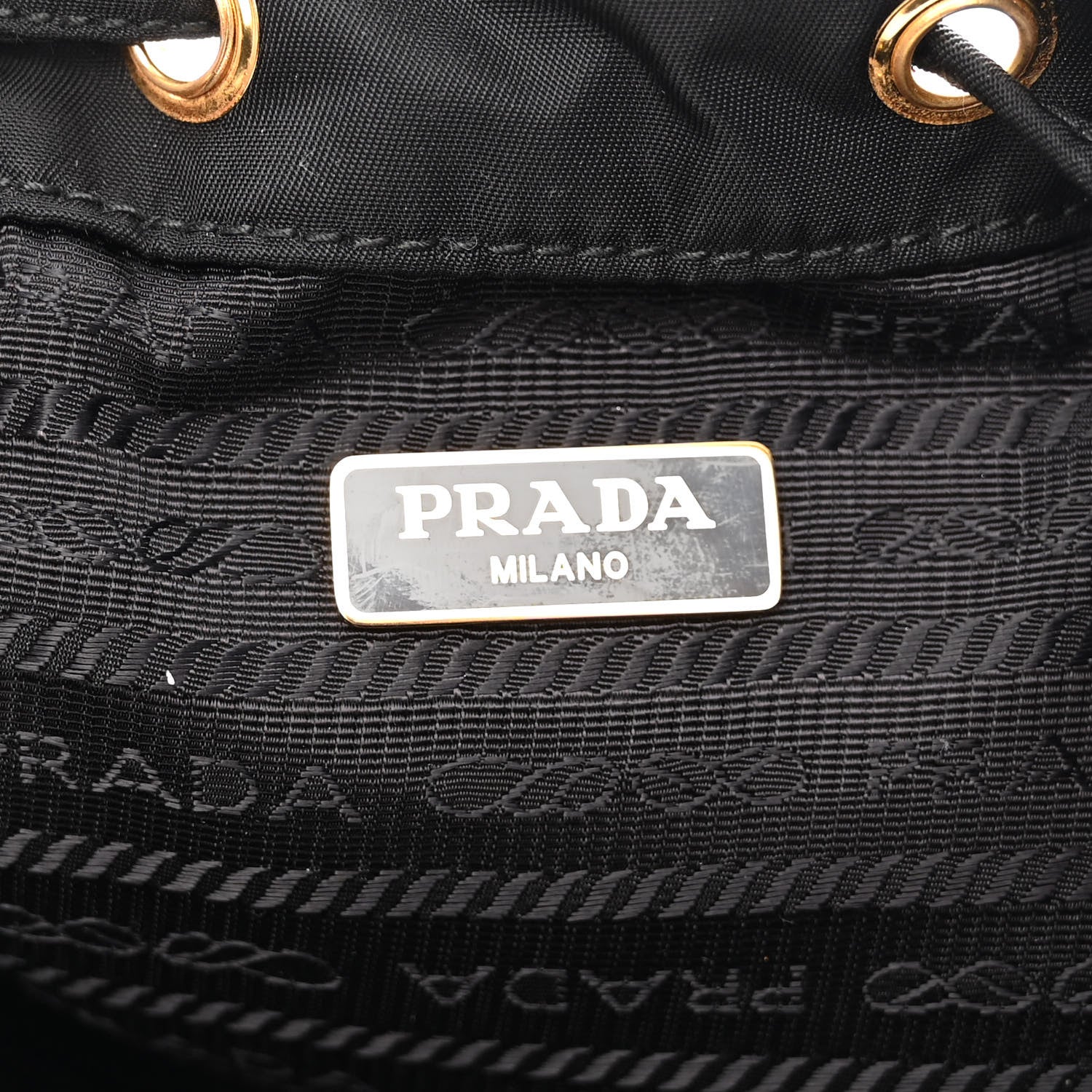 Prada Re-Nylon Duet Drawstring Shoulder Bag Black 6 of 9