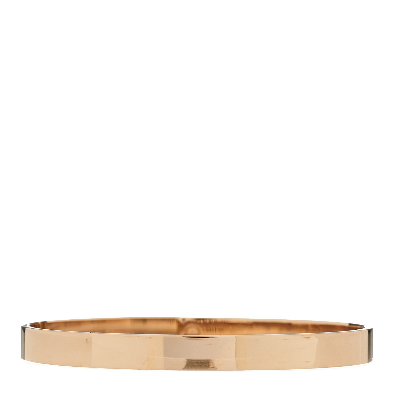 Hermes 18K Rose Gold Diamond PM Kelly Pave Bracelet SH 2 of 3
