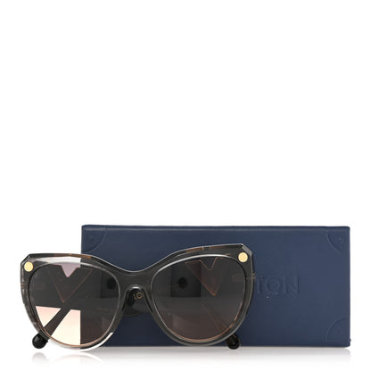 Louis Vuitton Acetate My Fair Lady Sunglasses Z1254W Black 9 of 9