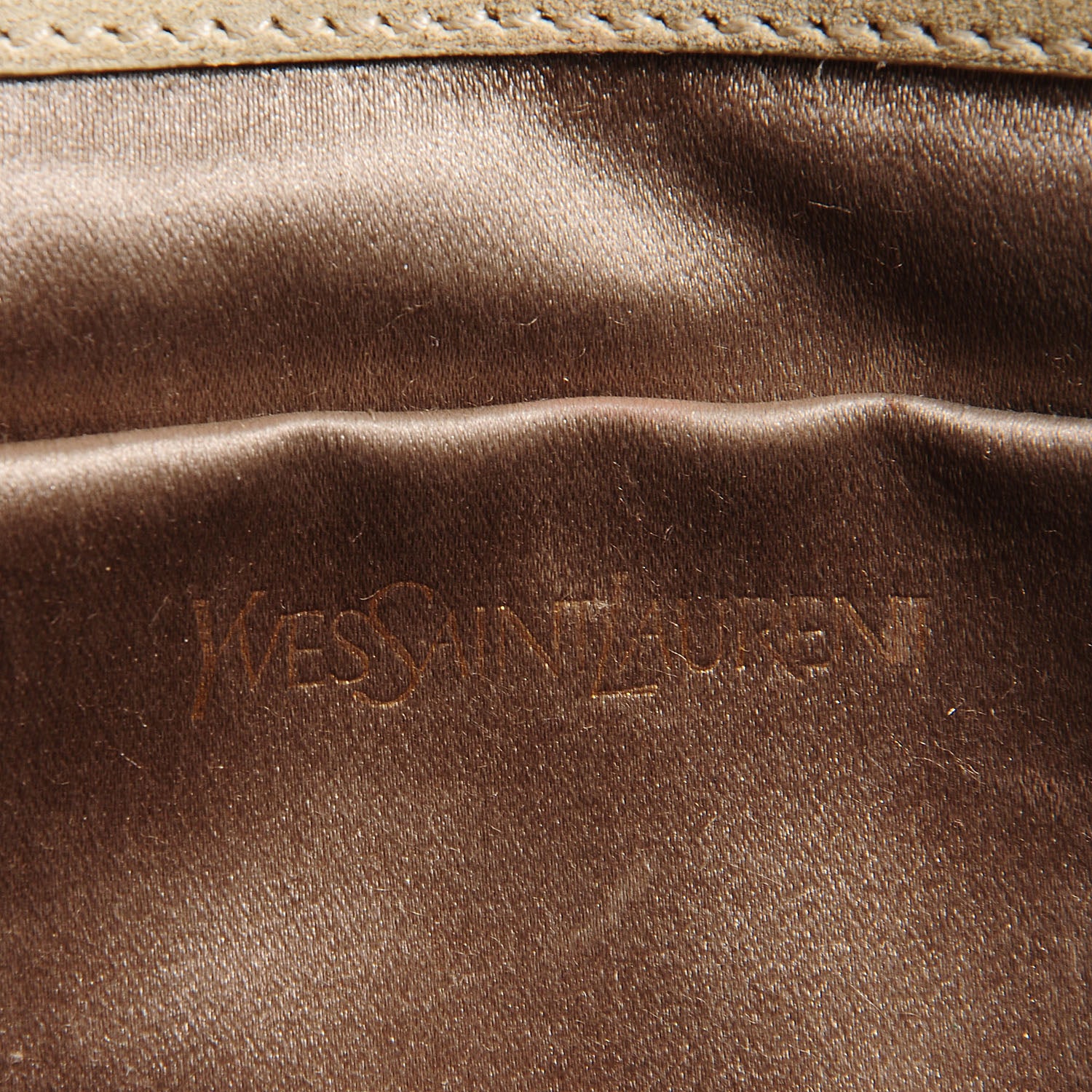 Saint Laurent Leather Large Belle De Jour Clutch Champagne Gold 7 of 7