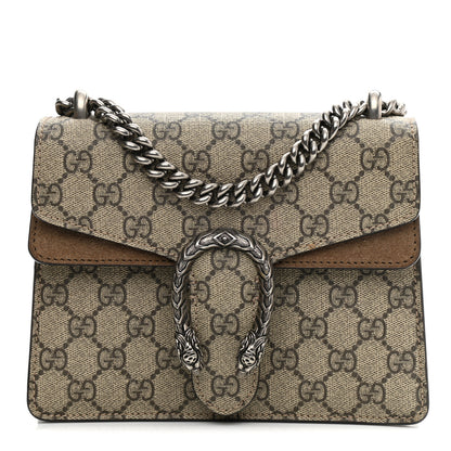 Gucci GG Supreme Monogram Mini Dionysus Shoulder Bag Taupe 1 of 9