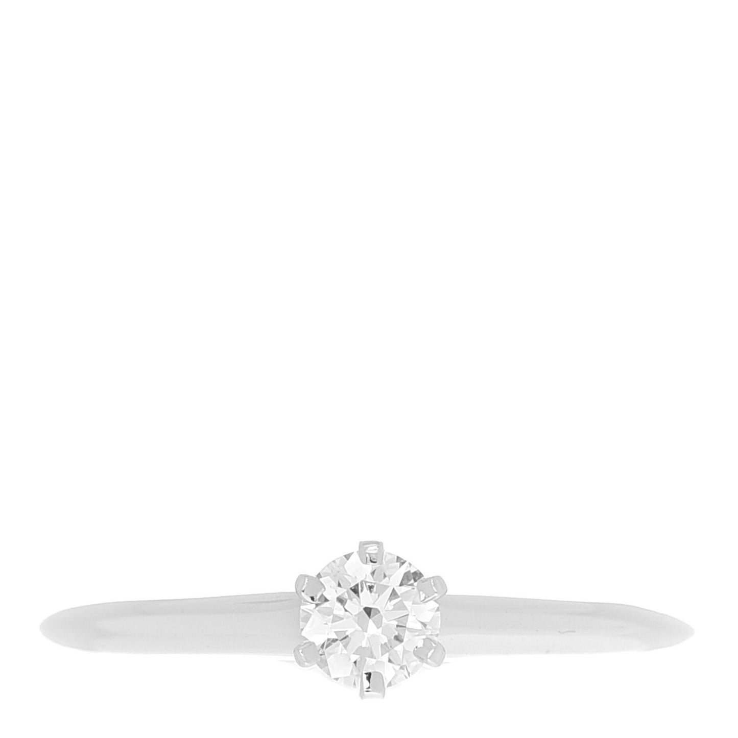 Platinum Diamond .26ct Solitaire Engagement Ring 52 6