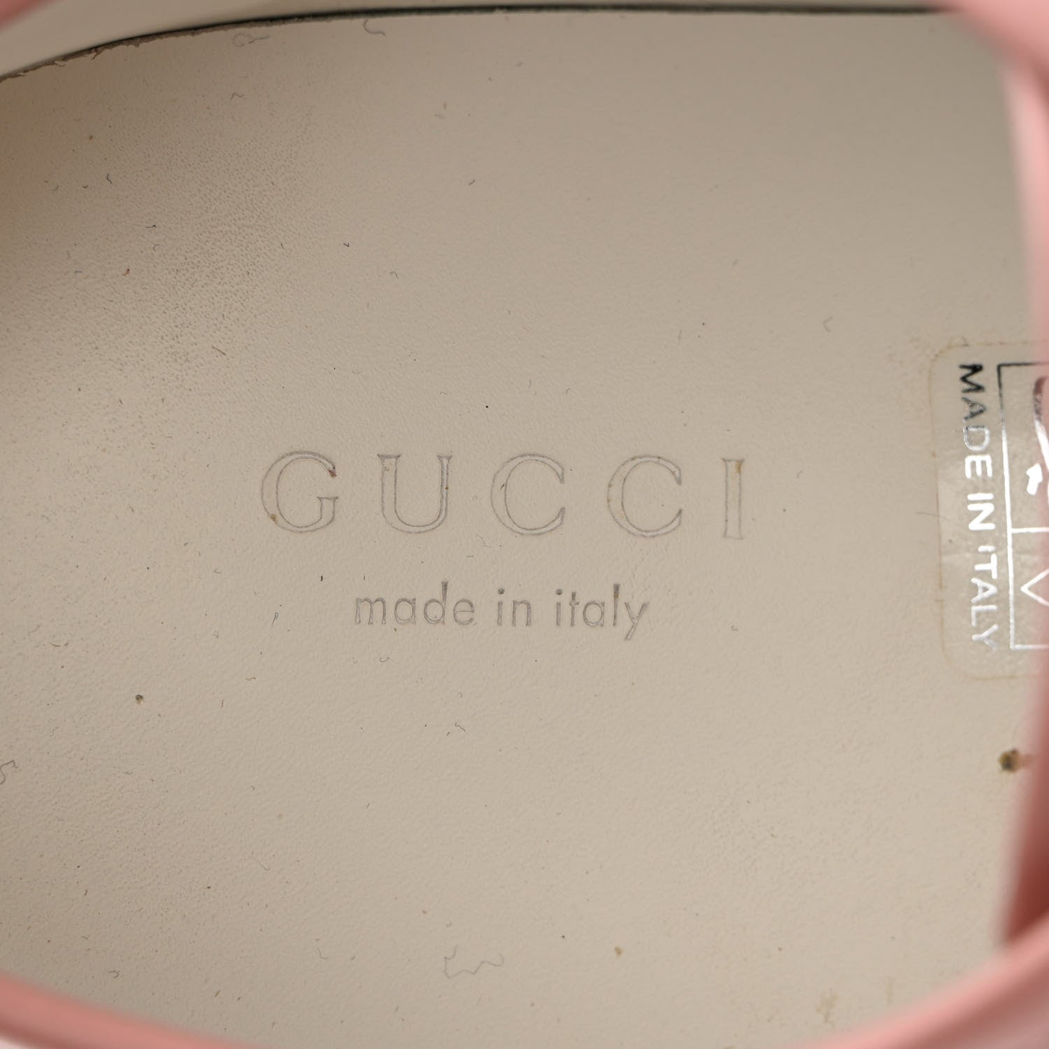 Gucci GG Monogram Calfskin Womens Low Top Sneakers 40 Pink Soft Pink 7 of 16