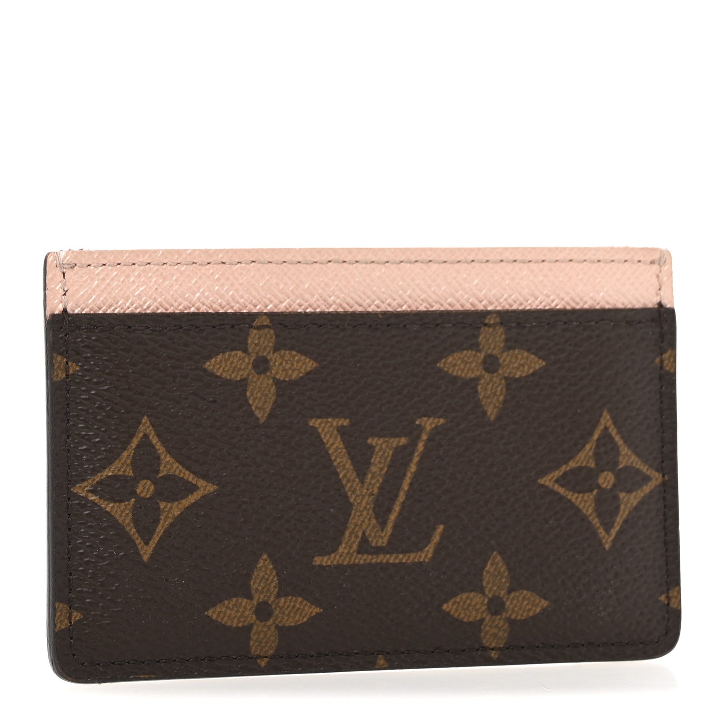 Monogram Card Holder Rose Nacre