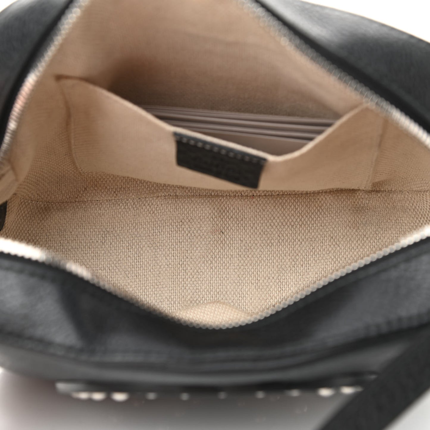 Pebbled Calfskin Studded Small Soho Disco Bag Black