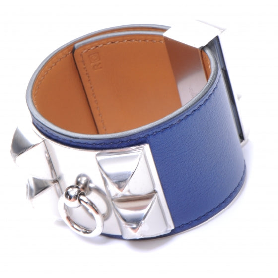 Hermes Swift Collier de Chien CDC Bracelet S Bleu Saphir 4 of 6