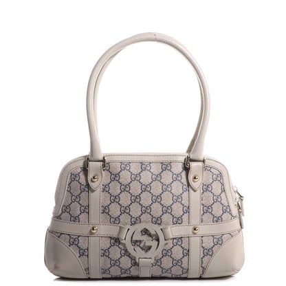 Gucci Monogram Reins Tote Navy 1 of 7