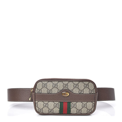 Gucci GG Supreme Monogram Ophidia Belted iPhone Case 85 34 Dark Brown 1 of 10