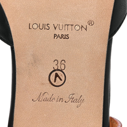 Louis Vuitton Calfskin Blossom Slingback Flat Ballerina 36 Black 8 of 12