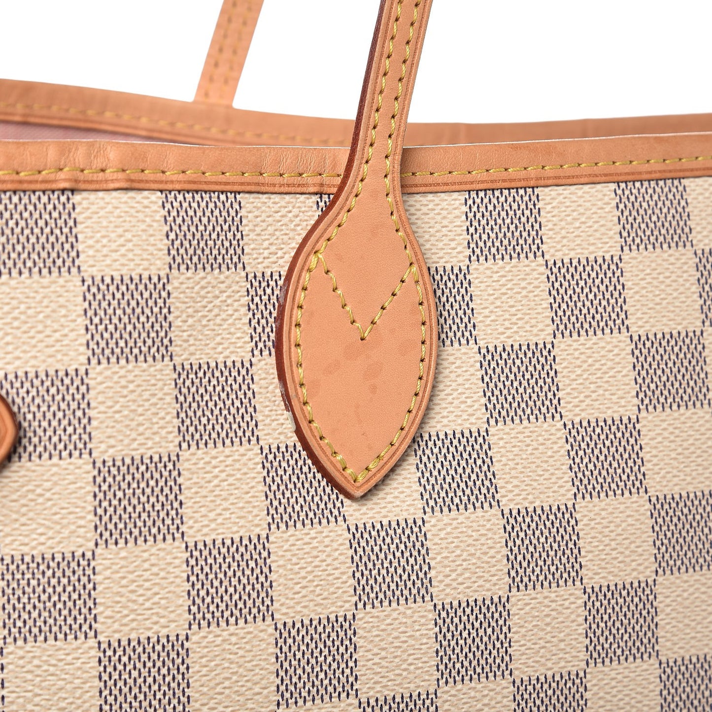 Damier Azur Neo Neverfull MM Rose Ballerine