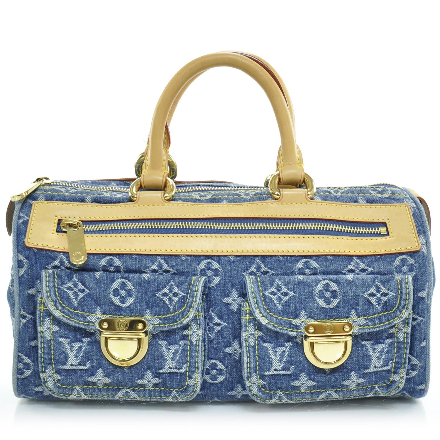Louis Vuitton Monogram Denim Neo Speedy Blue 1 of 11
