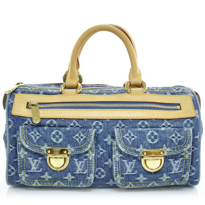Louis Vuitton Monogram Denim Neo Speedy Blue 1 of 11
