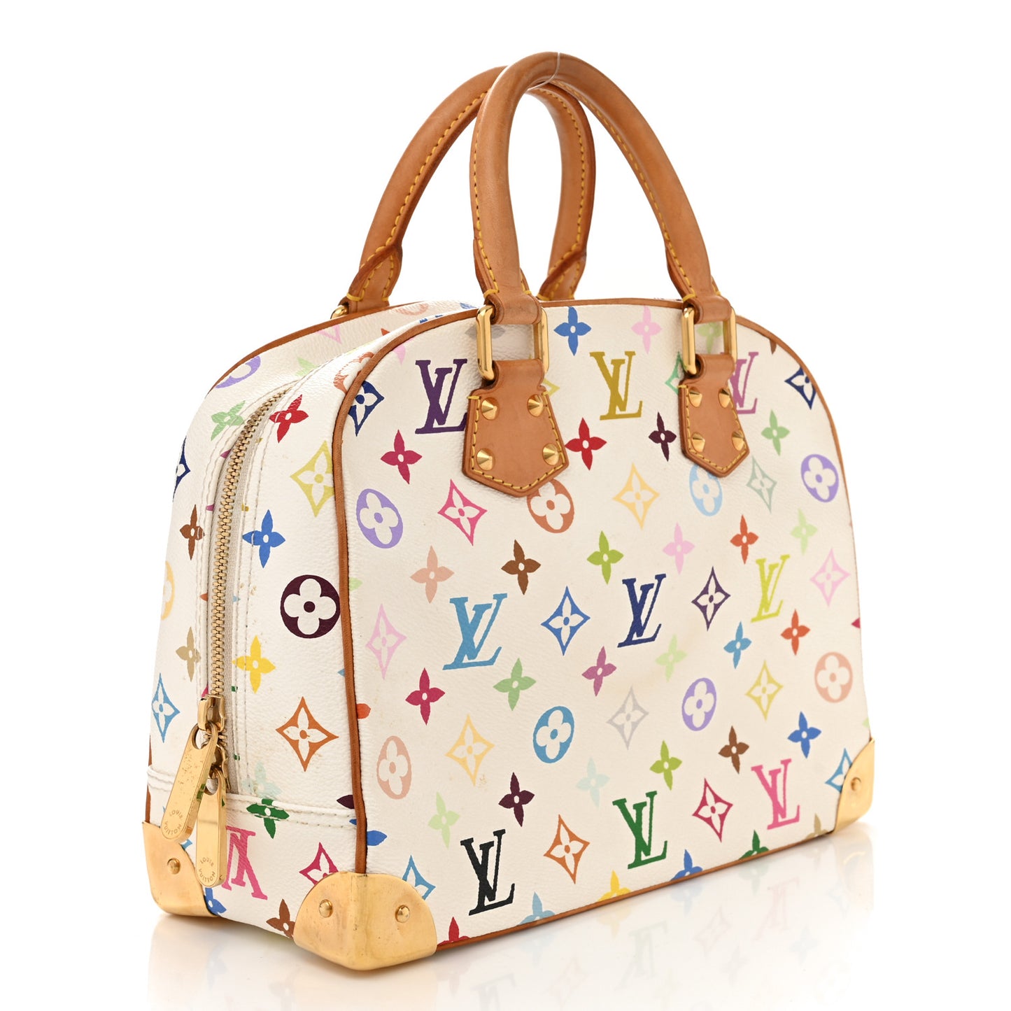 LOUIS VUITTON Monogram Multicolor Trouville White