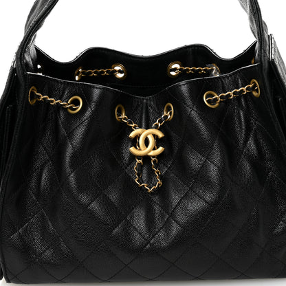 Chanel Caviar Quilted Small Chanel 25 Handbag Black 8 of 11