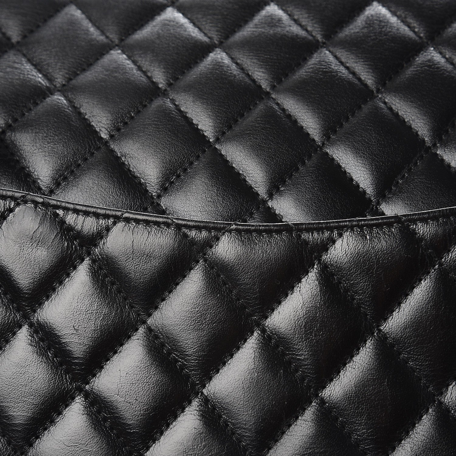Chanel Calfskin Quilted Large Cambon Flap Black 11 of 12