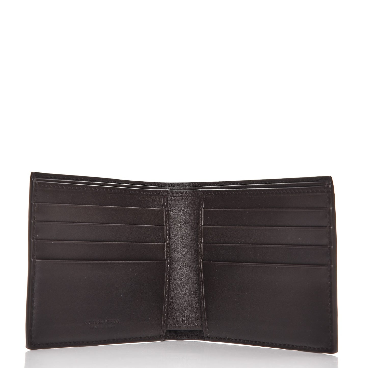 Nappa Intrecciato Bi-Fold Wallet Espresso