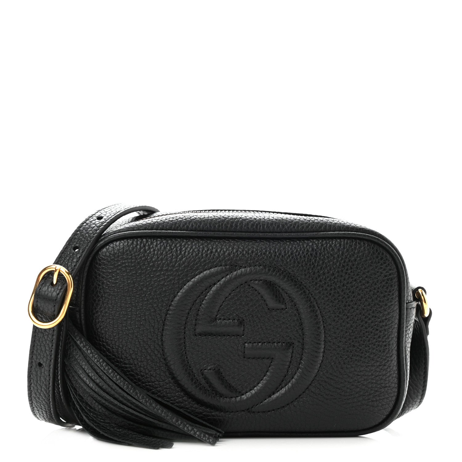 Gucci Pebbled Calfskin Mini Soho Disco Bag Black 1 of 8