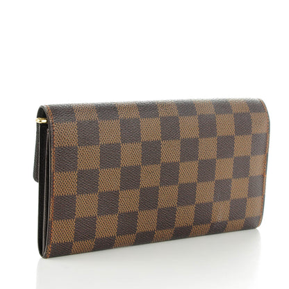 Louis Vuitton Damier Ebene Sarah Wallet 3 of 7