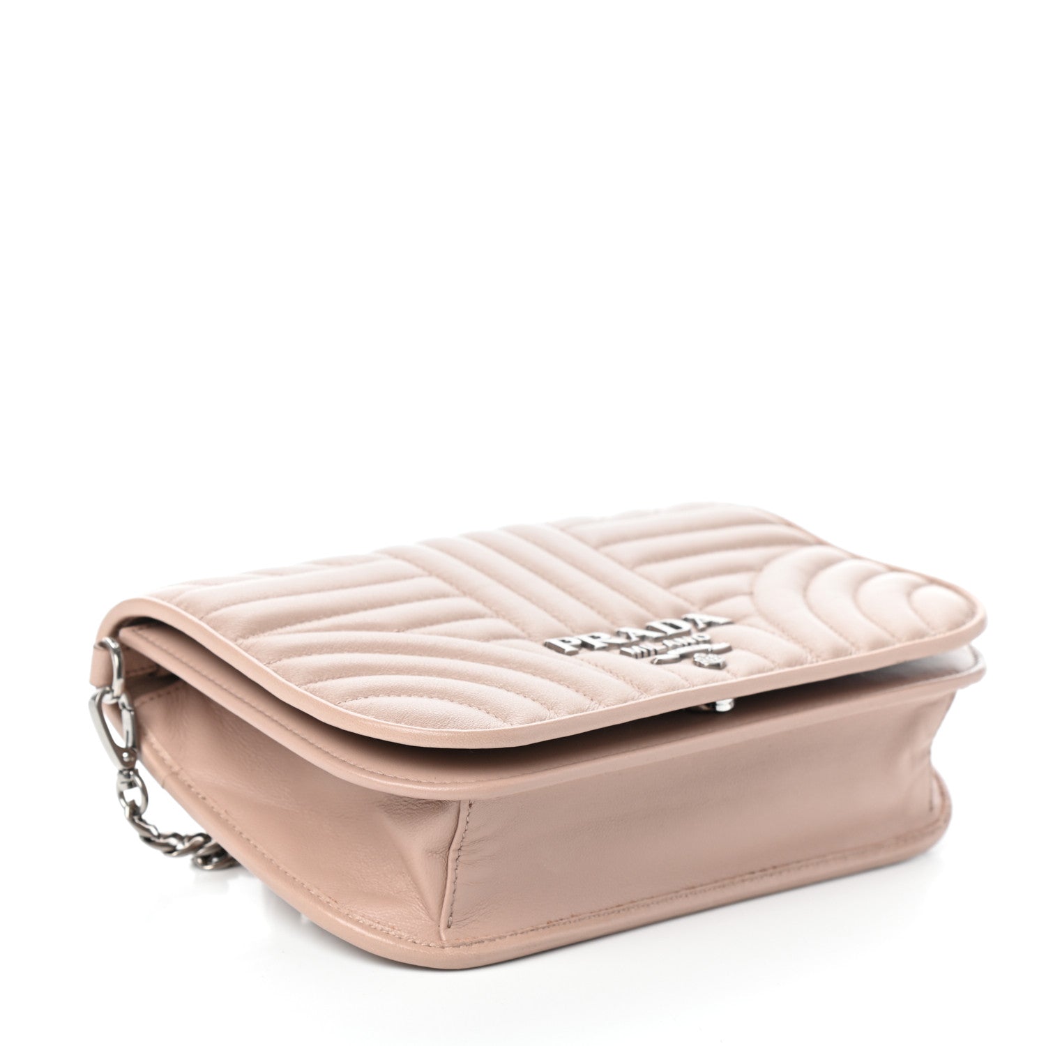 Prada Nappa Impunture Small Diagramme Crossbody Bag Cipria 4 of 8