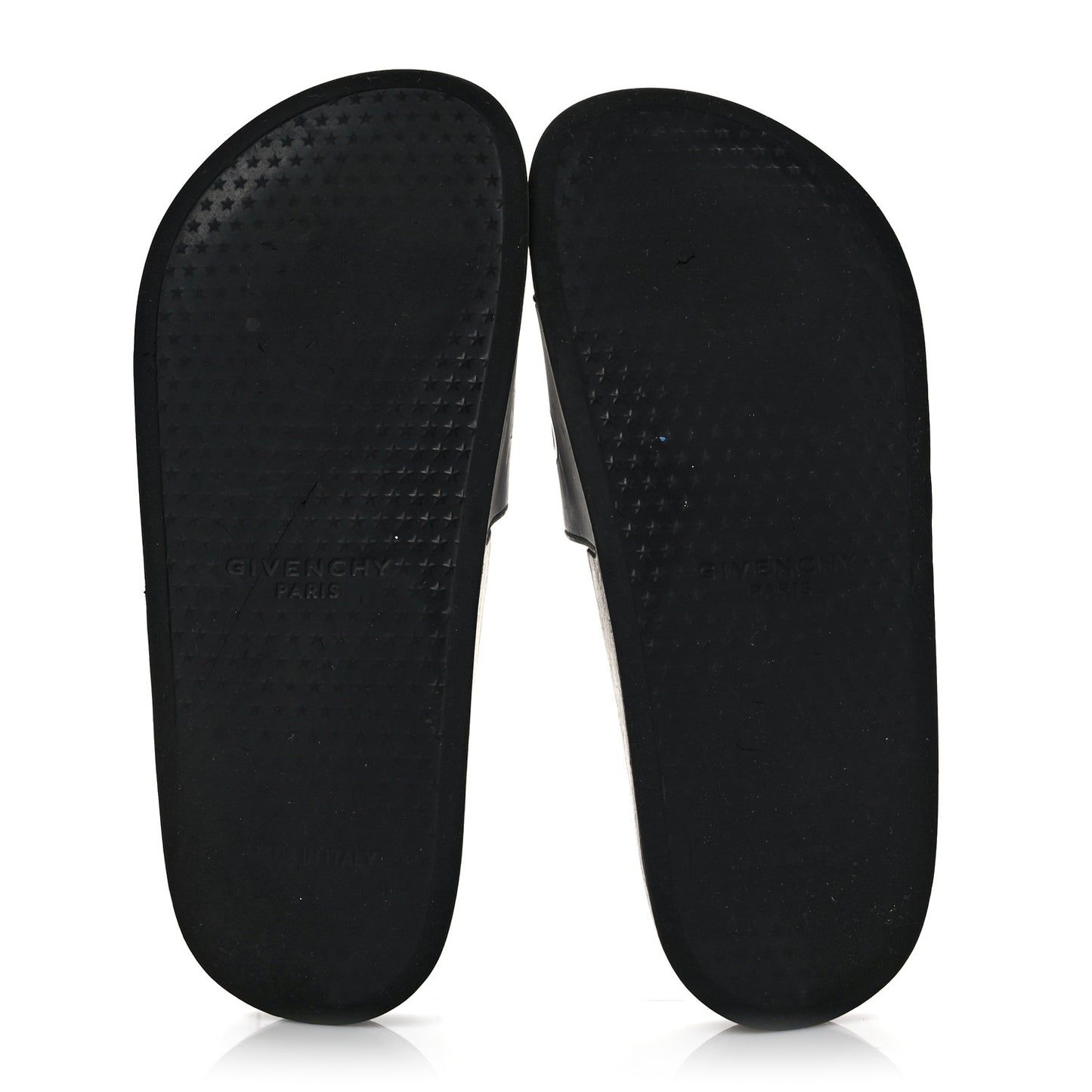 Rubber Logo Pool Slide Sandals 37 Black