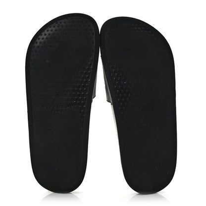 Givenchy Rubber Logo Pool Slide Sandals 37 Black 5 of 8