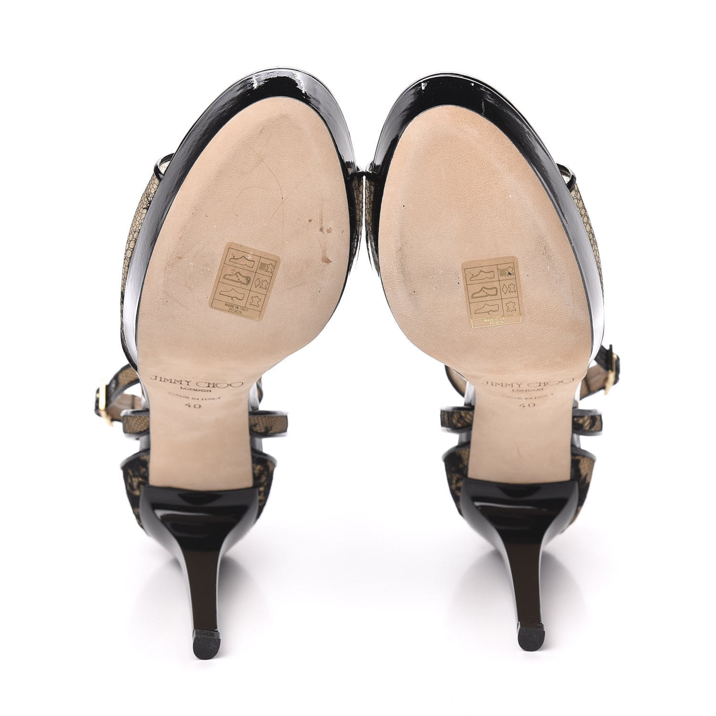 Patent Lace Kayak Platform Pumps 40 Black