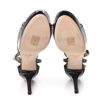 Jimmy Choo Patent Lace Kayak Platform Pumps 40 Black 5 of 9