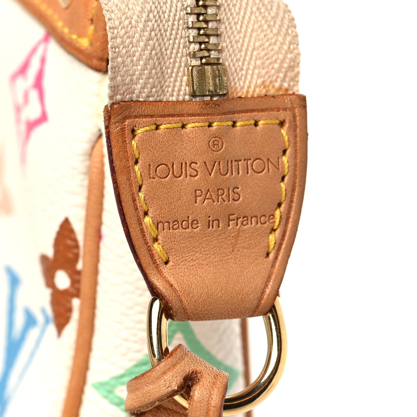 Monogram Multicolor Pochette Accessories White