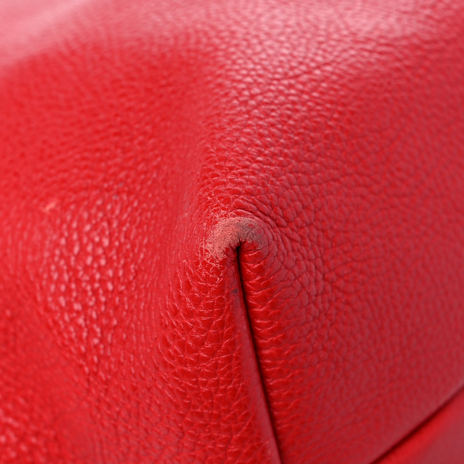 Salvatore Ferragamo Calfskin Gina Tote Red 9 of 14