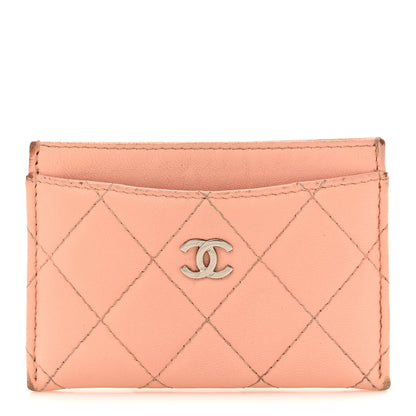 Chanel Lambskin Quilted Card Holder Light Pink 1 of 11
