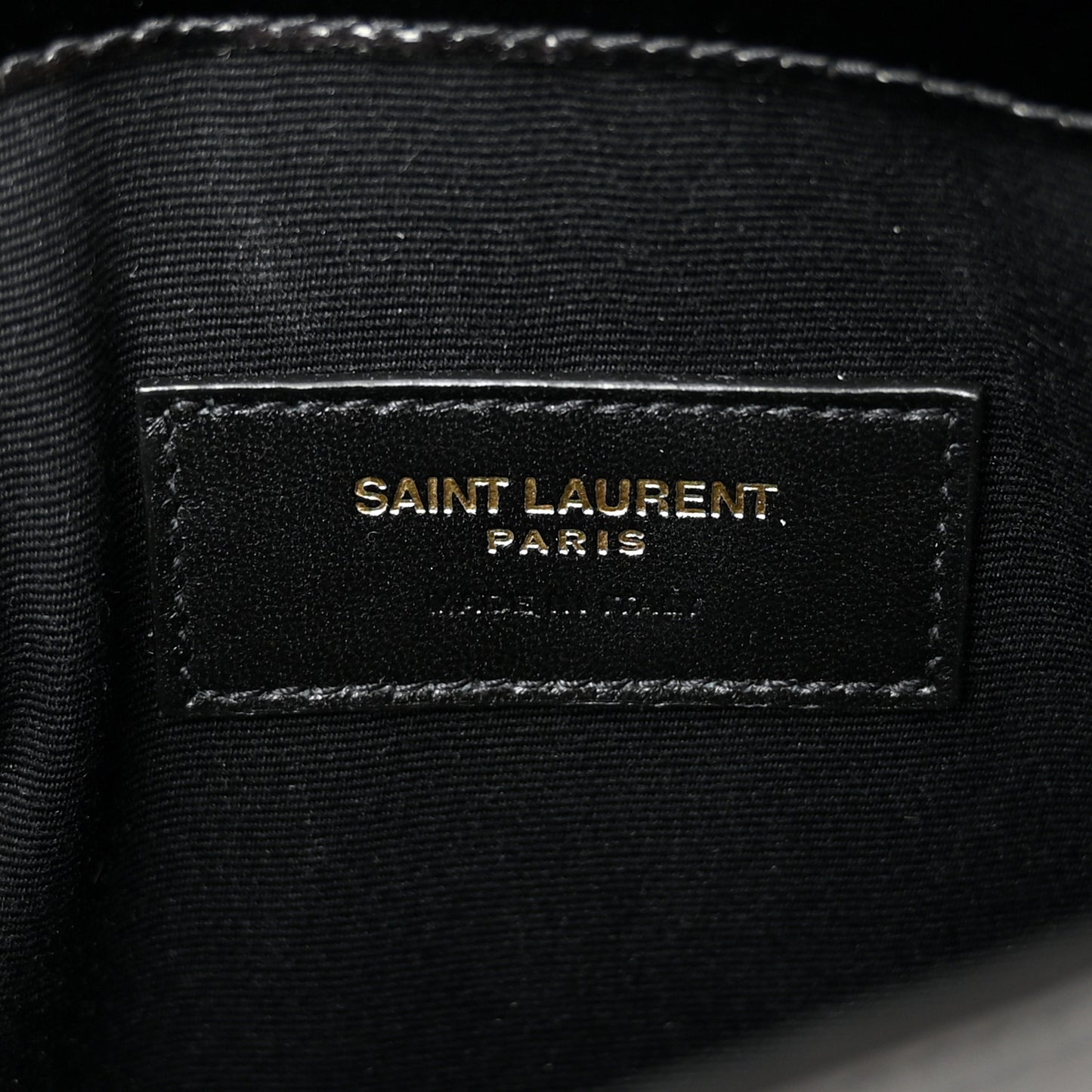 Smooth Shiny Calfskin Monogram Uptown Pouch Black