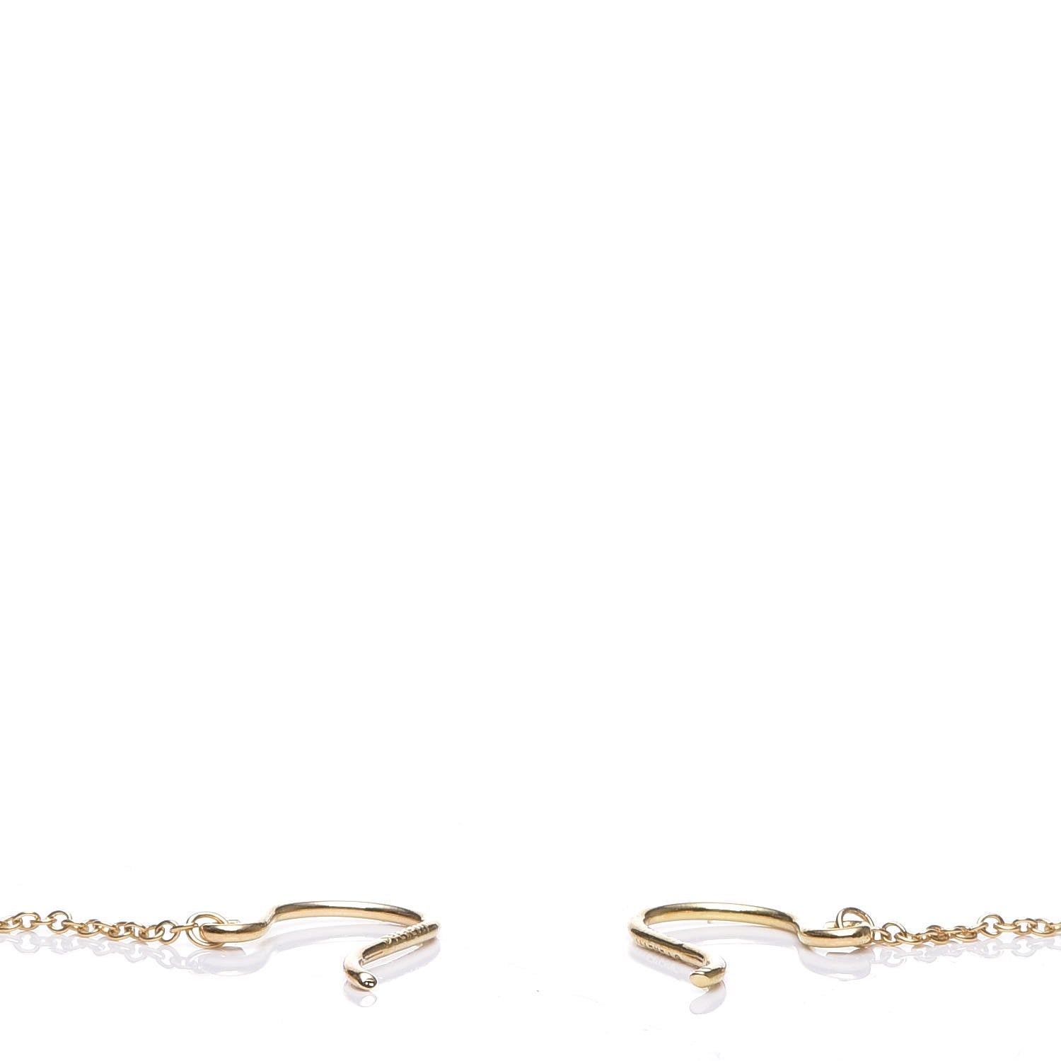 Tiffany 18K Yellow Gold Elsa Peretti Diamonds by the Yard Pear Shape Drop Earrings 3 of 4