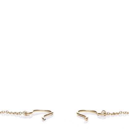 Tiffany 18K Yellow Gold Elsa Peretti Diamonds by the Yard Pear Shape Drop Earrings 3 of 4