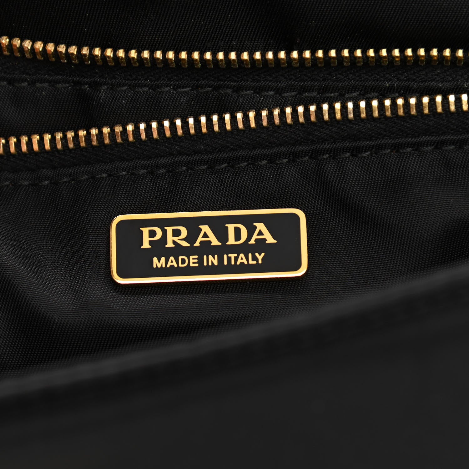 Prada Tessuto Nylon Padded Chain Shoulder Bag Black 5 of 9