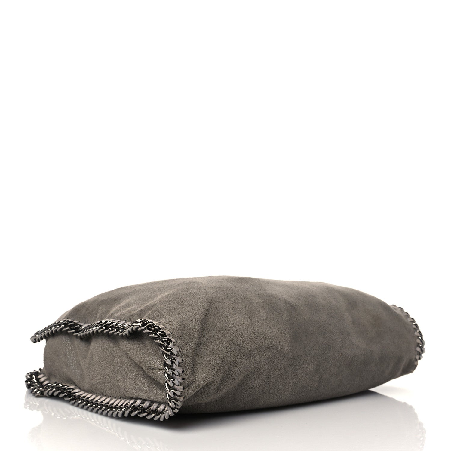 Stella McCartney Shaggy Deer Small Falabella Fold Over Tote Light Grey 3 of 9