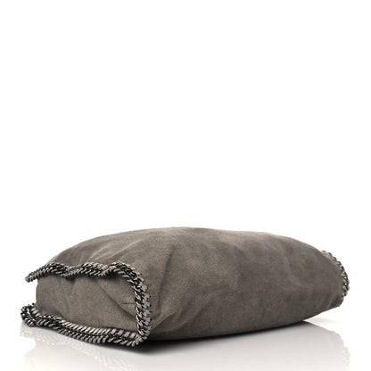 Stella McCartney Shaggy Deer Small Falabella Fold Over Tote Light Grey 3 of 9